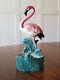 Vintage 10 Pink Flamingo Planter Figurine Mid Century Modern Mcm Beach Coastal