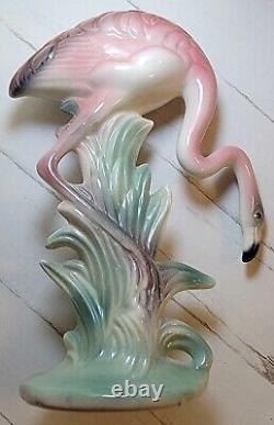 Vintage Brad Keeler Pink Flamingo Mid Century Ceramic 7-1/4 California Pottery