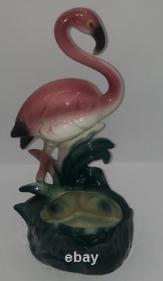 Vintage California Pottery Pink Flamingo Planter Unsigned Exc. $54.99