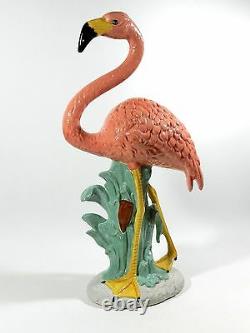 Vintage Ceramic Flamingo 32'' Tall