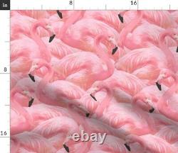 Vintage Flamingo Pink Birds Flamingos 100% Cotton Sateen Sheet Set by Roostery