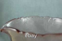 Vintage Heisey Glass 3-Pint Dolphin Footed Empress Jug Pitcher Flamingo #1401