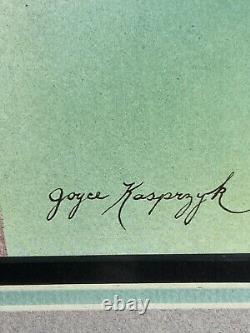 Vintage Joyce Kasprzyk Flamingo Lithograph Print Signed