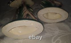 Vintage Maddux Of California Pottery Pond & Pair Flamingos $129.99