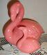 Vintage Mom And Baby Pink Flamingo Ceramic Figurine New Stored Condition
