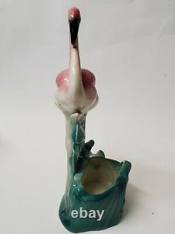 Vintage Pink Flamingo Planter Unsigned Will George Style MID Century Modern