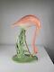 Vintage, Mid-century Art Deco Style Pink Flamingo Head Down Ceramic Figurine 11