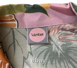 Vintel Designs Custom Ordered OOAK Sleep Shirt Pink Flamingos Asian Couture