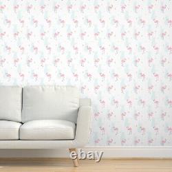 Wallpaper Roll Flamingo Pineapple Tropical Fruit Bird Jungle Summer 24in x 27ft
