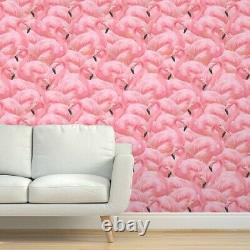 Wallpaper Roll Vintage Flamingo Pink Birds Flamingos Island Summer 24in x 27ft